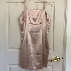F21 champagne gold dress